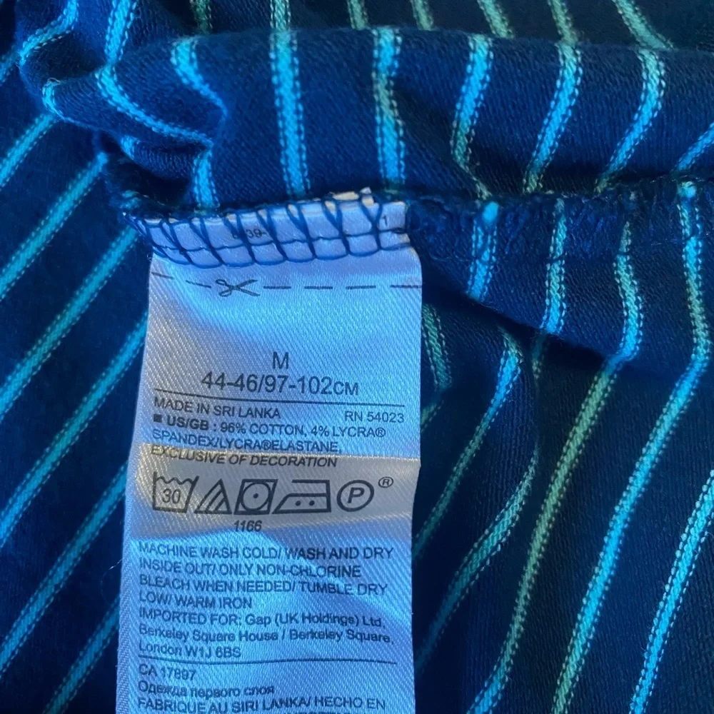 Banana Republic Blue Striped Polo Shirt